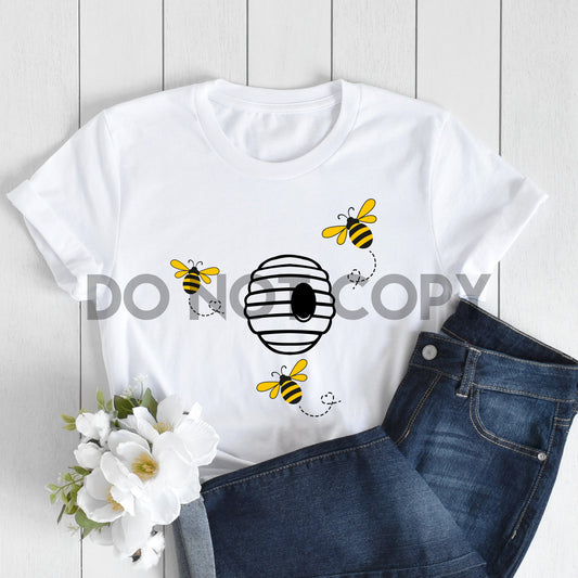 Impresión de sublimación de abejas voladoras