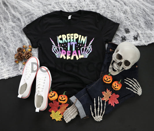 Creepin it Real Skeleton Hands Dream Print or Sublimation Print