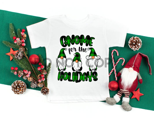 Gnome For The Holiday Green Sublimation Print