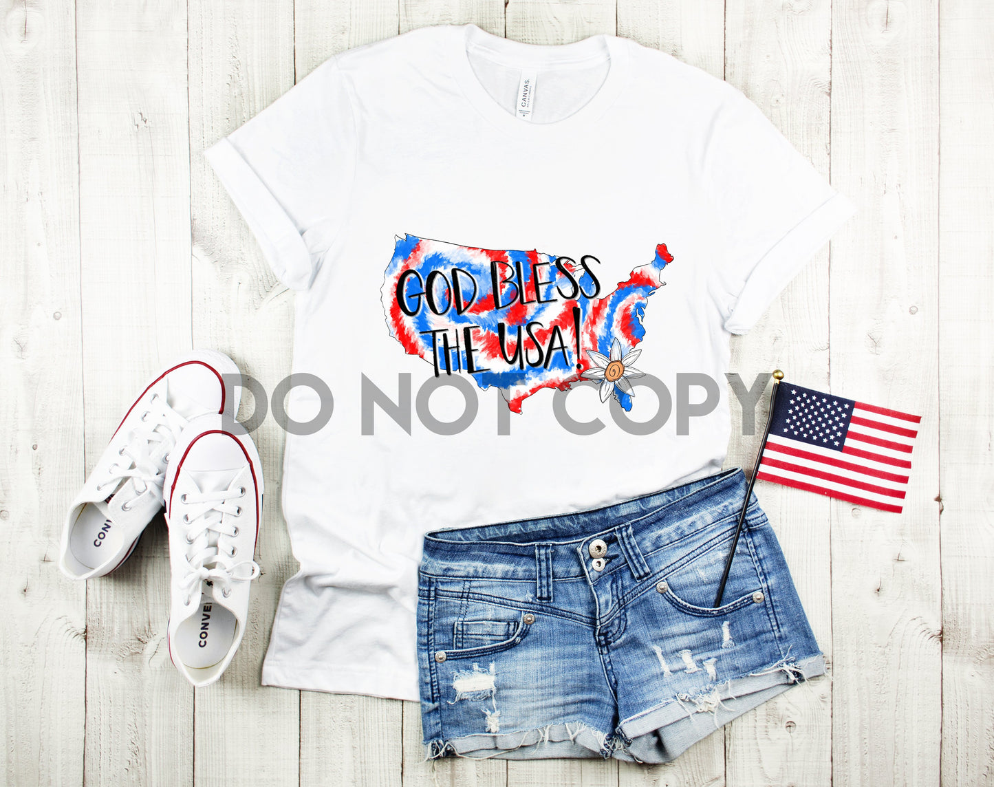 God Bless The USA Sublimation print