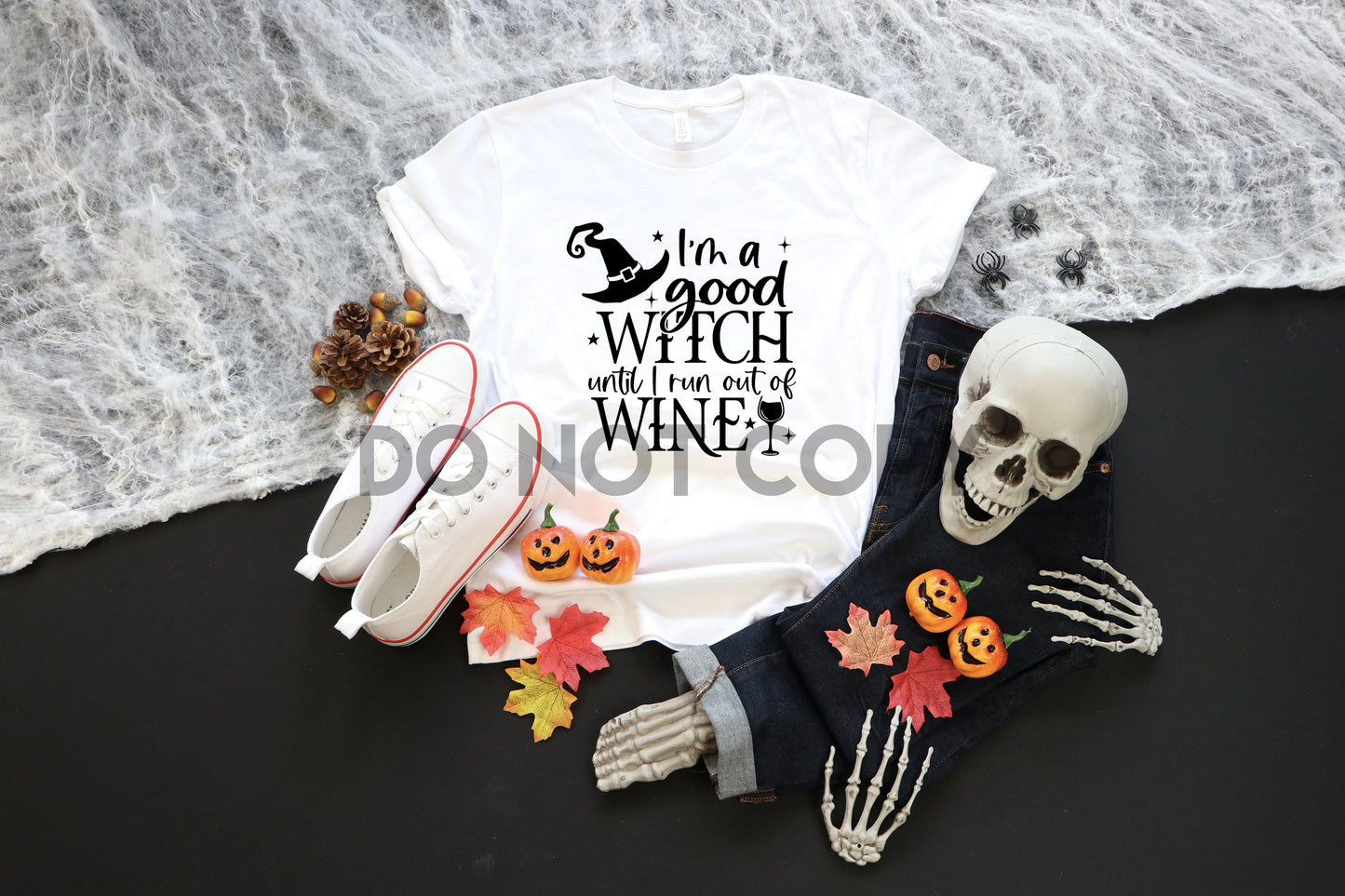 I'm a Good Witch until I run out of Wine Black Sublimation Print