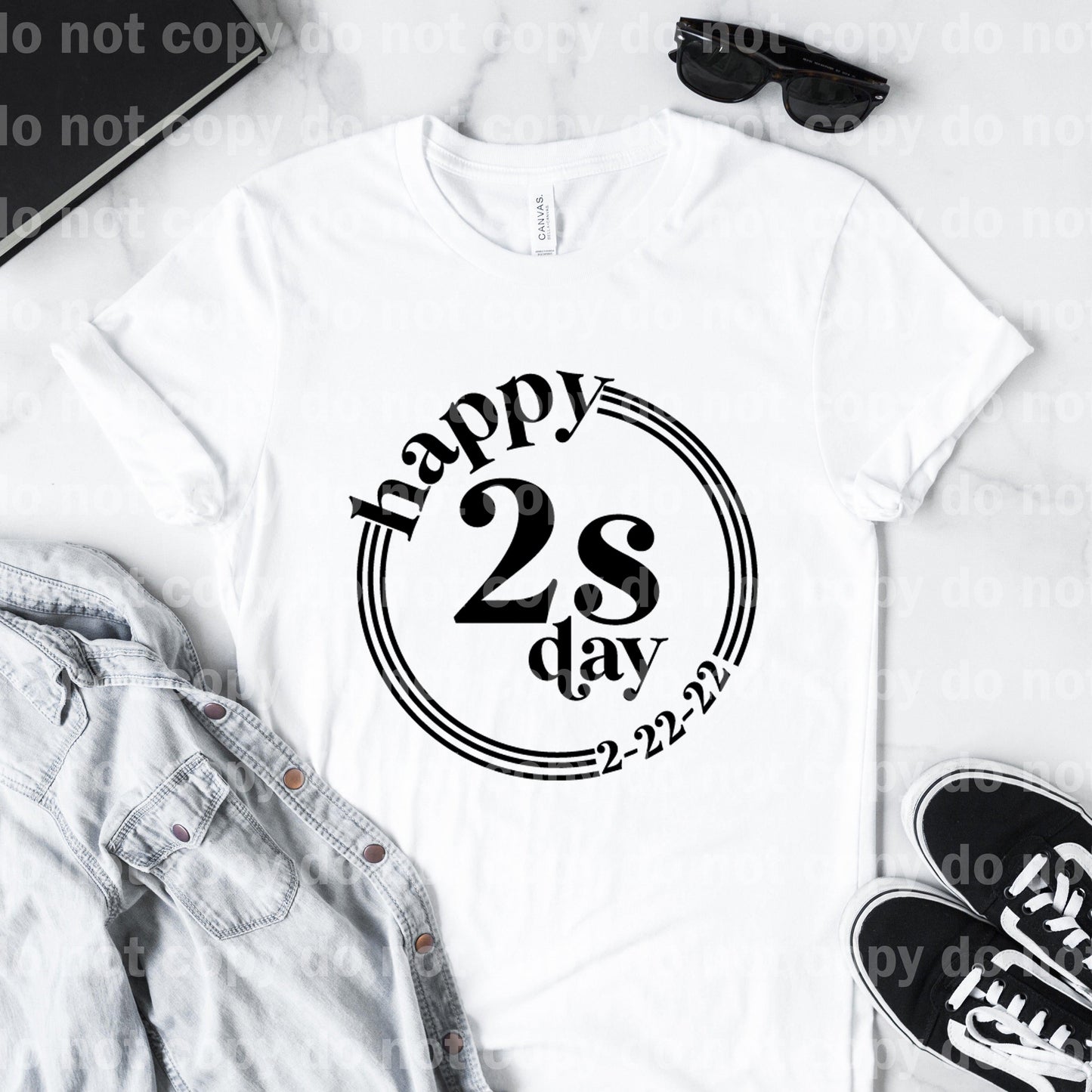 Happy 2s Day 2 22 22 Sublimation print