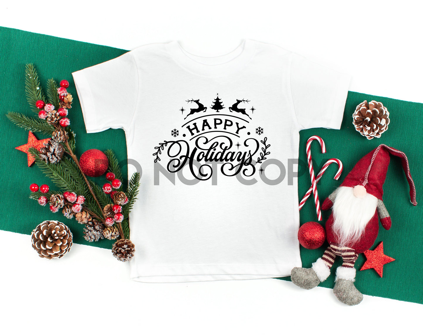 Happy Holidays Sublimation print