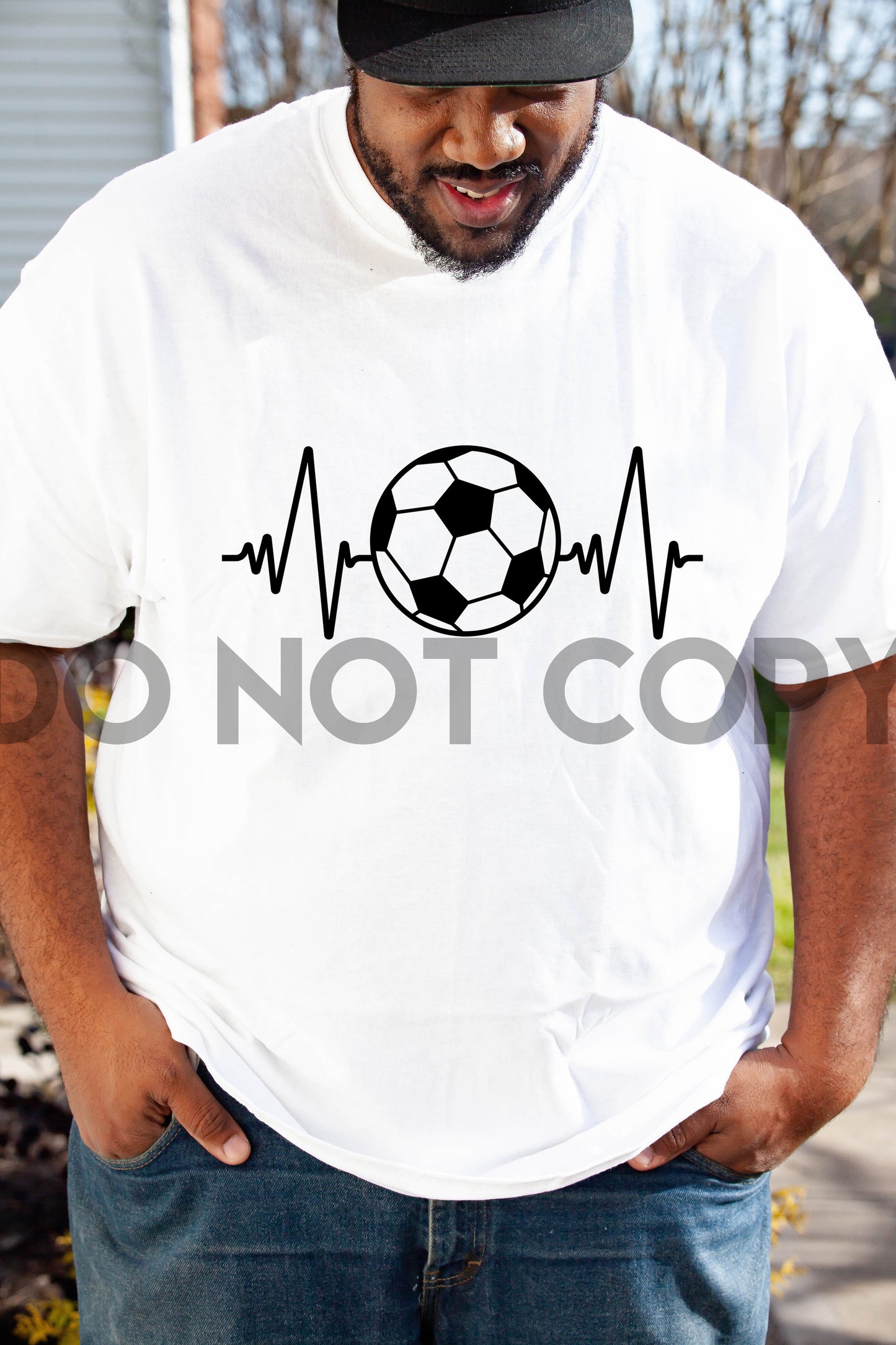 Heartbeat Soccer Sublimation print