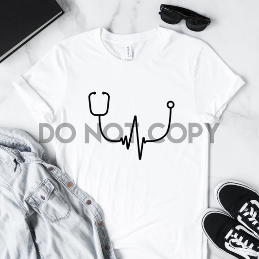 Heartbeat Stethoscope Sublimation print