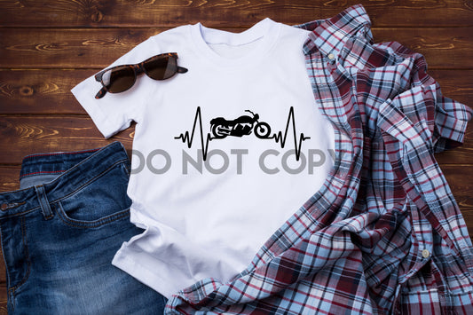 Motorcycle Heartbeat Sublimation print