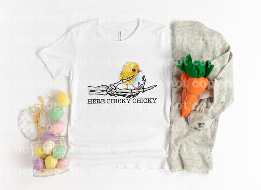 Here Chicky Chicky Skellie Hand Sublimation print