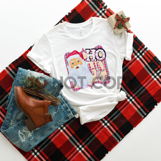 Hohoho Santa Pink Sublimation print