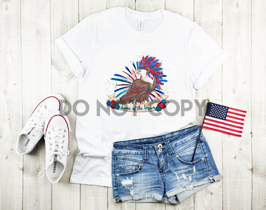 Home of the brave Bald Eagle Sublimation Print