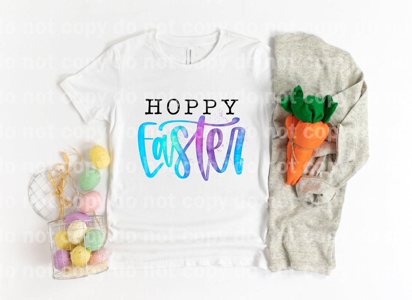 Hoppy Easter Typography Sublimation Print
