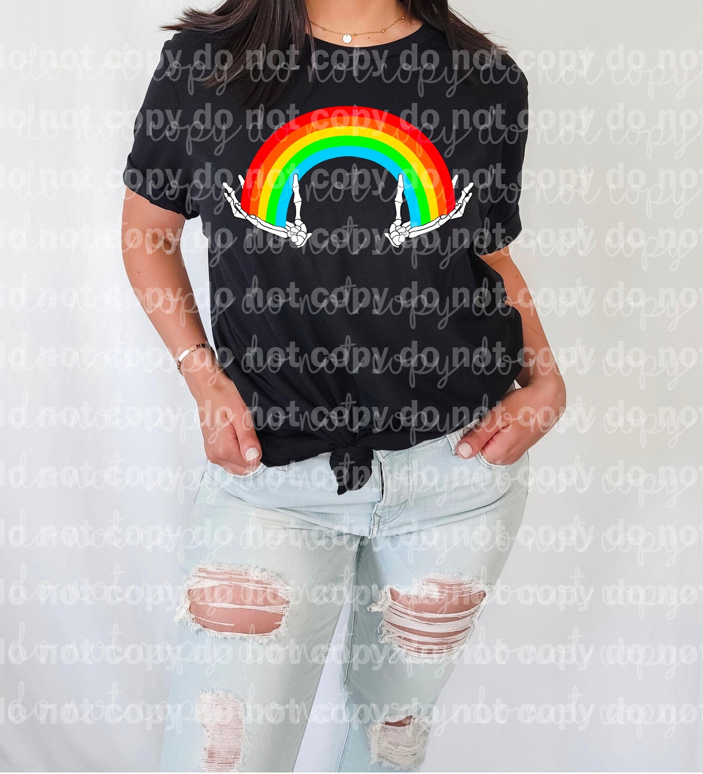 Skellie Rainbow Dream print transfer