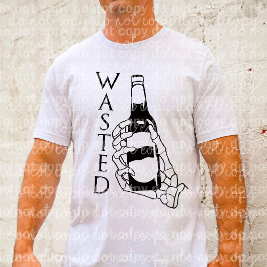 Wasted Bottle Skeleton Dream Print or Sublimation Print