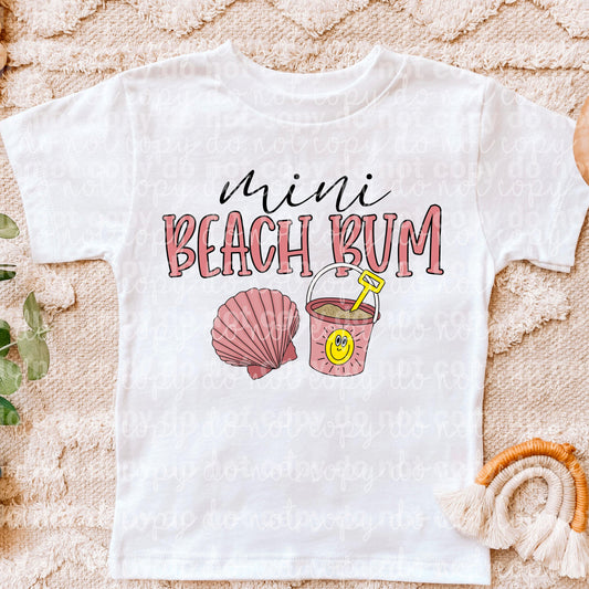 Mini Beach Bum Seashell And Sand Dream Print or Sublimation Print