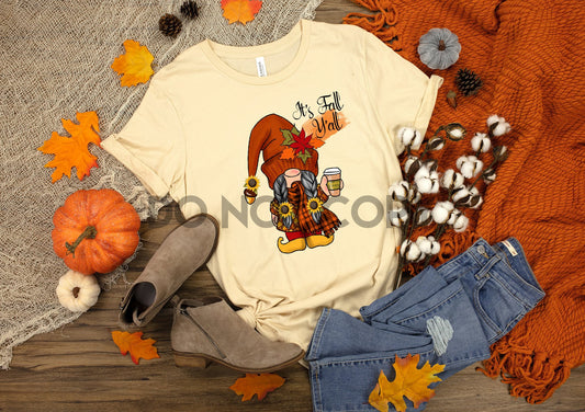Gnome Girl It's Fall y'all Dream Print or Sublimation Print