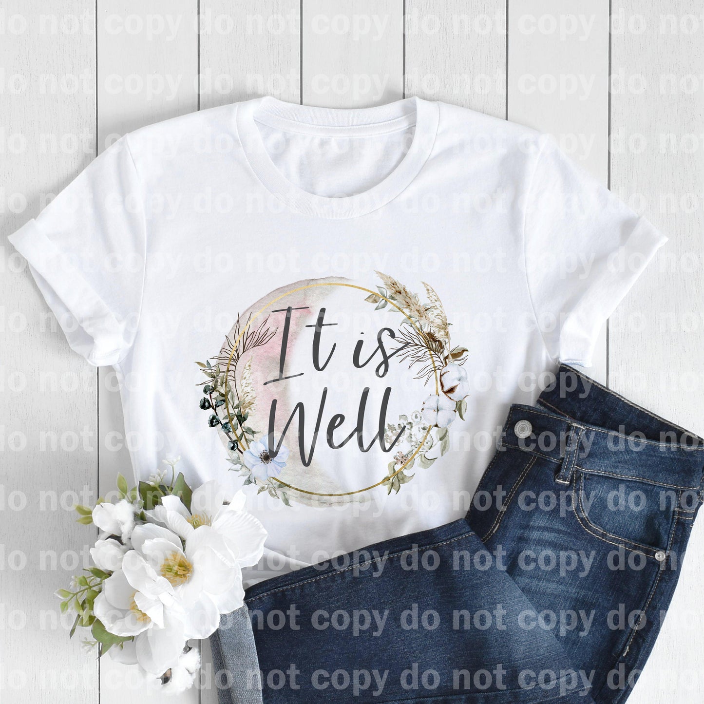It is Well Wreath Sublimation print
