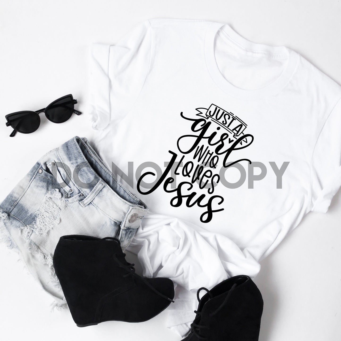 Just A Girl Who Loves Jesus Sublimation Print