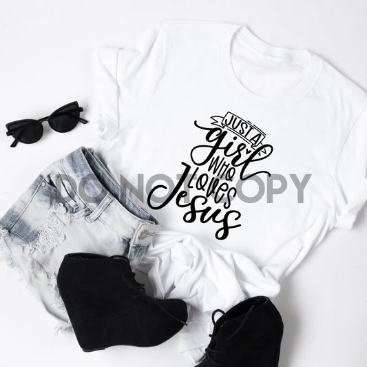 Just A Girl Who Loves Jesus Sublimation Print