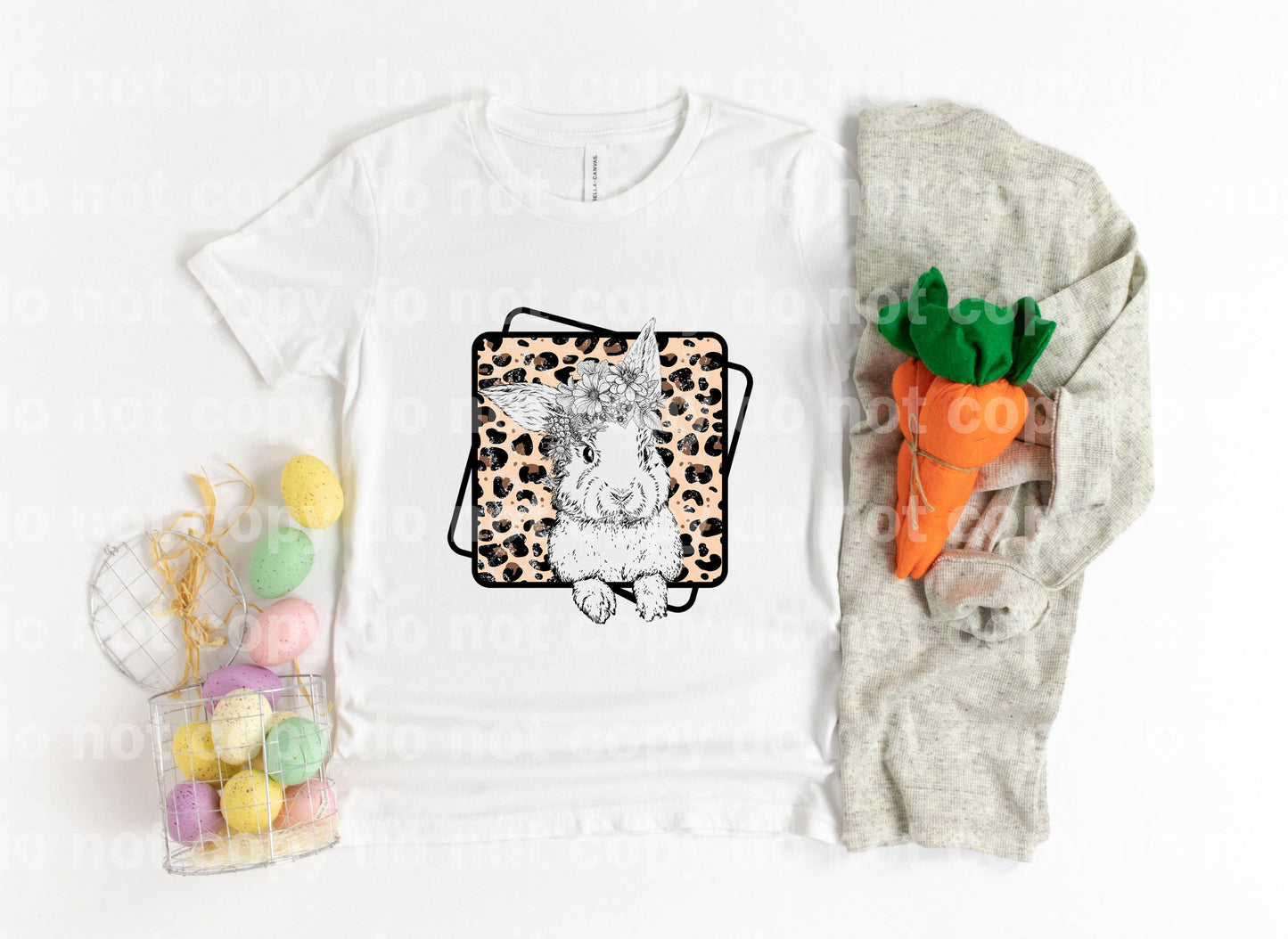 Leopard Bunny Head Sublimation print