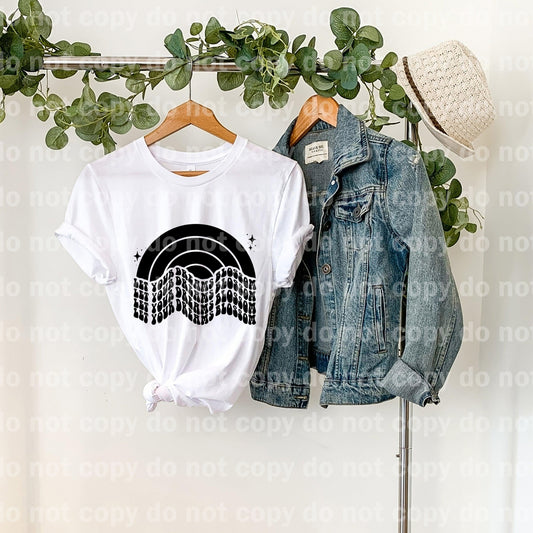 Let Your Dreams Blossom Rainbow Black Sublimation print