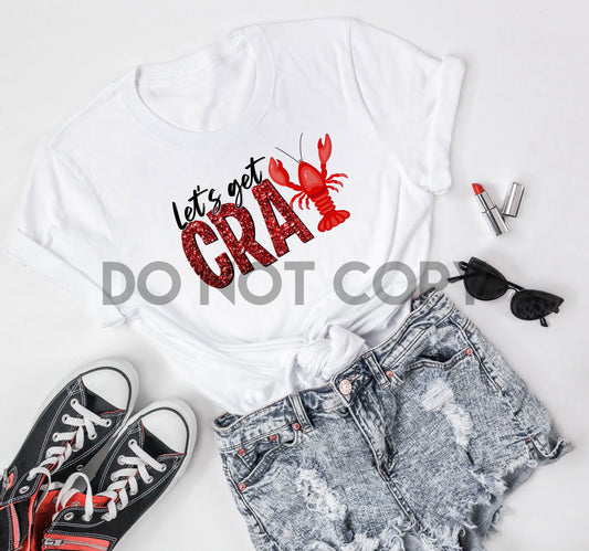 Let’s Get Cray Fish Glitter Sublimation print