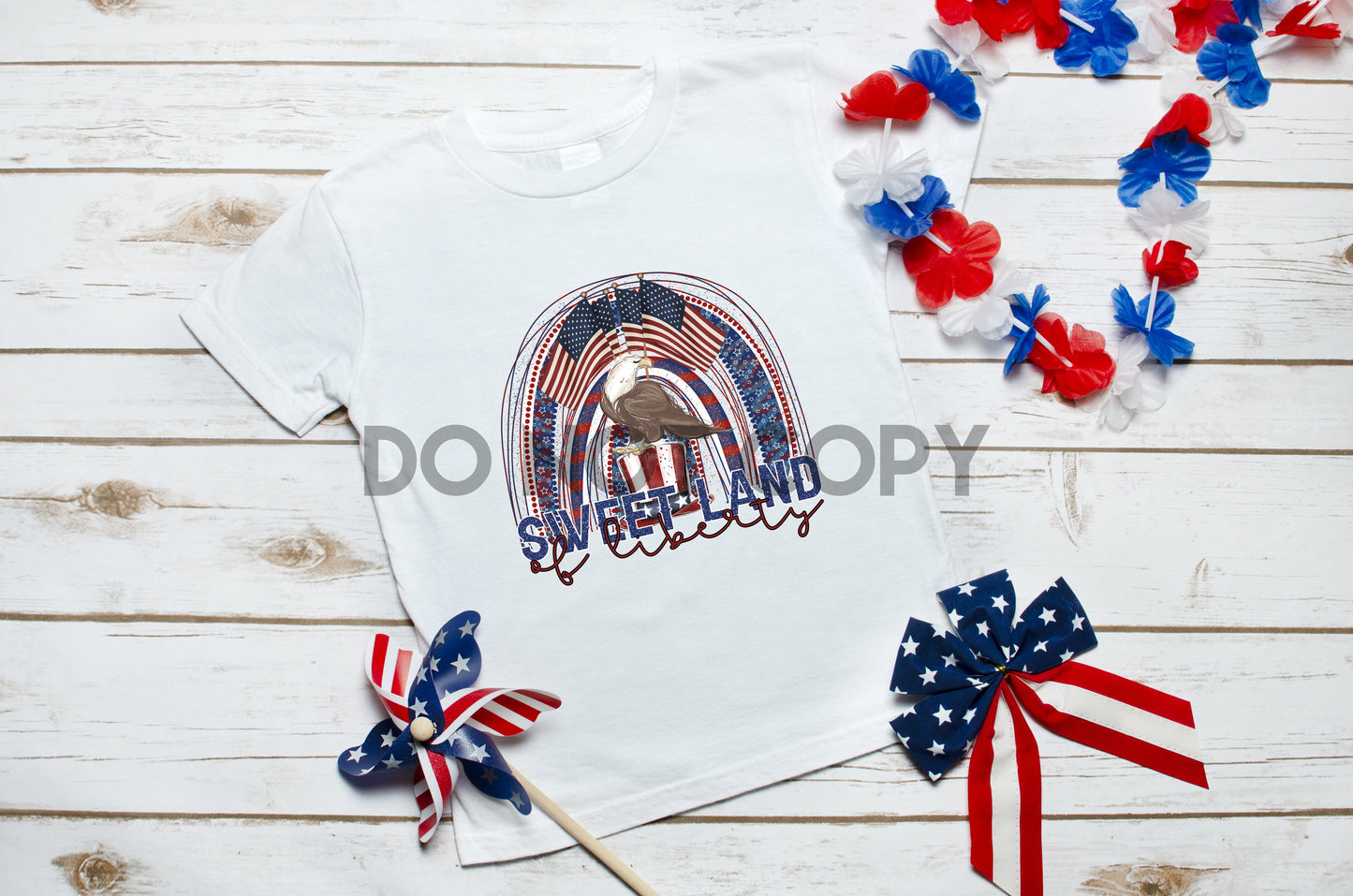 Sweet Land of Liberty Rainbow Sublimation print