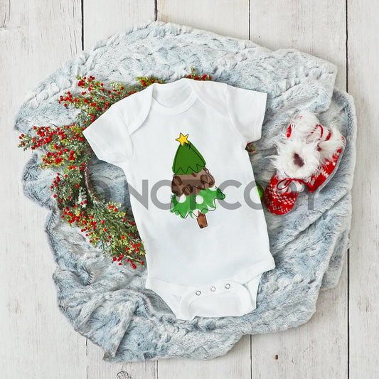 Little Leopard Christmas Tree Sublimation print