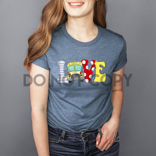 Love School Bus Dream Print or Sublimation Print