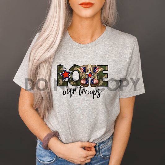 Love Our Troops Camouflage Dream Print or Sublimation Print