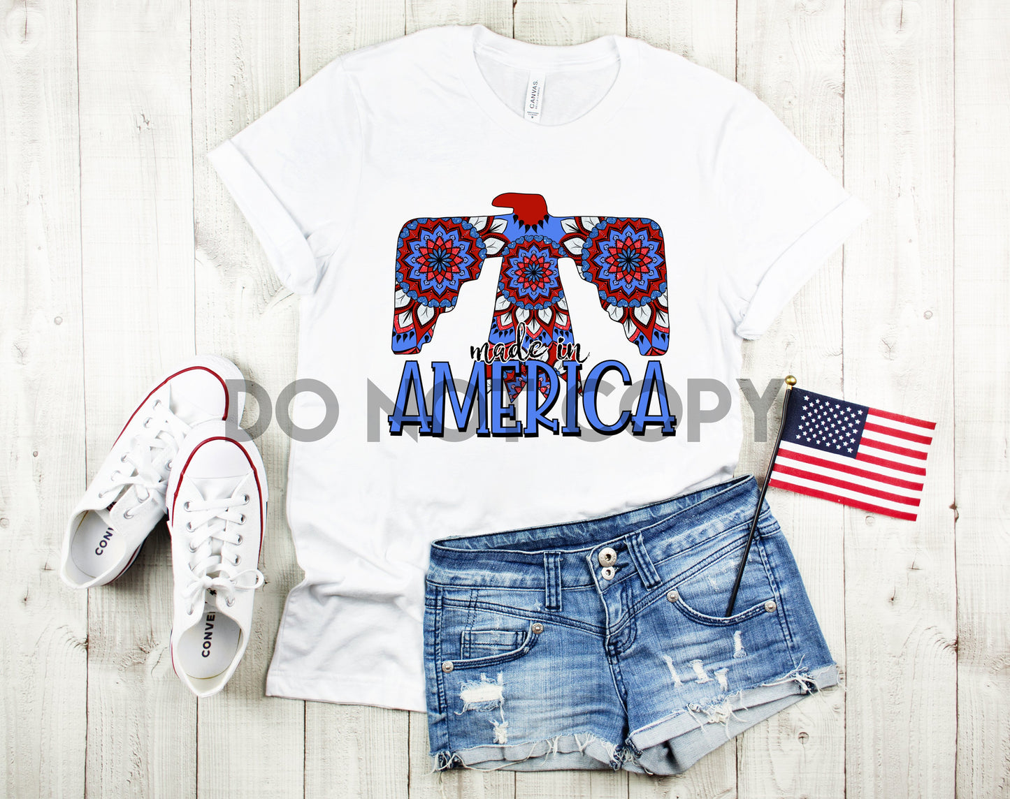 Made In America Eagle Sublimation print