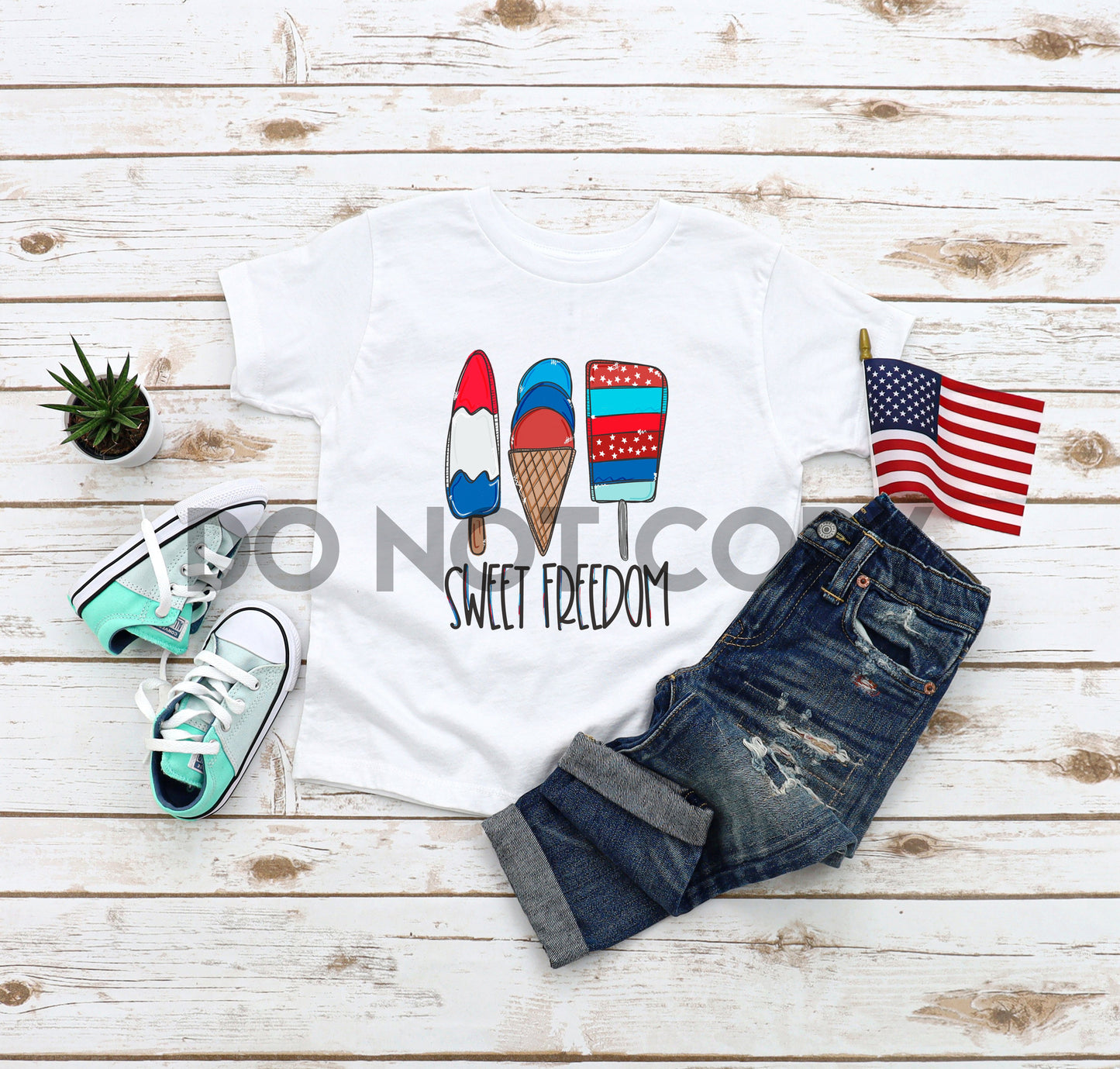 Sweet Freedom Ice Cream Sublimation print