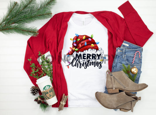 Merry Christmas Santa Hat Sublimation print