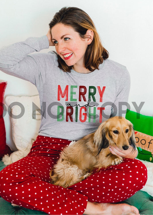 Merry and Bright Christmas Dream Print or Sublimation Prin