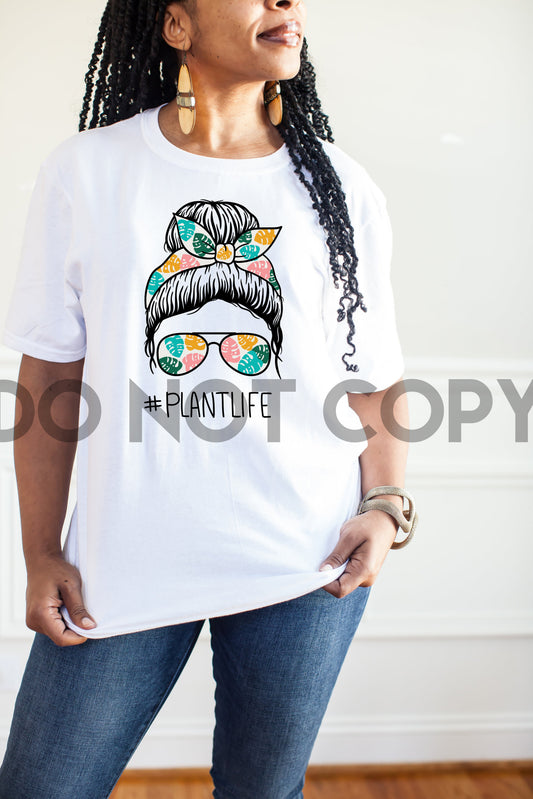 Plant Life Messy Bun Sublimation print