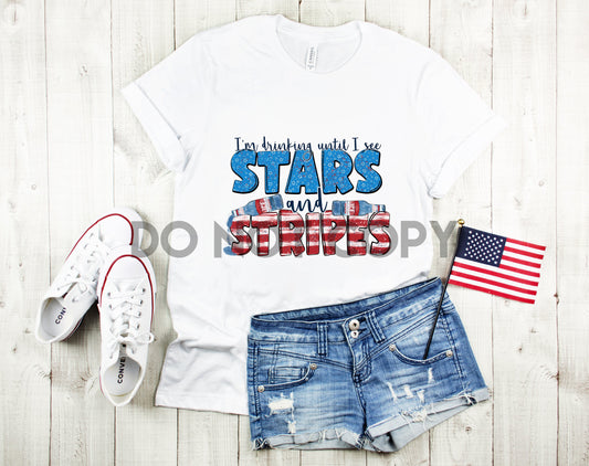 I'm Drinking Until I See Stars and Stripes Smirnoff Ice Sublimation Print