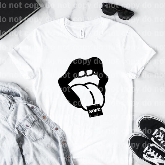 Nope Lips Tongue Sublimation print