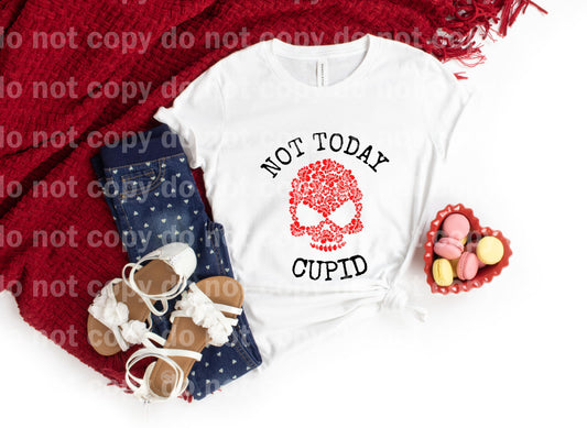 Not Today Cupid Skull Sublimation print