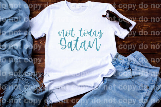 Hoy no, impresión de sublimación de tipografía de Satanás