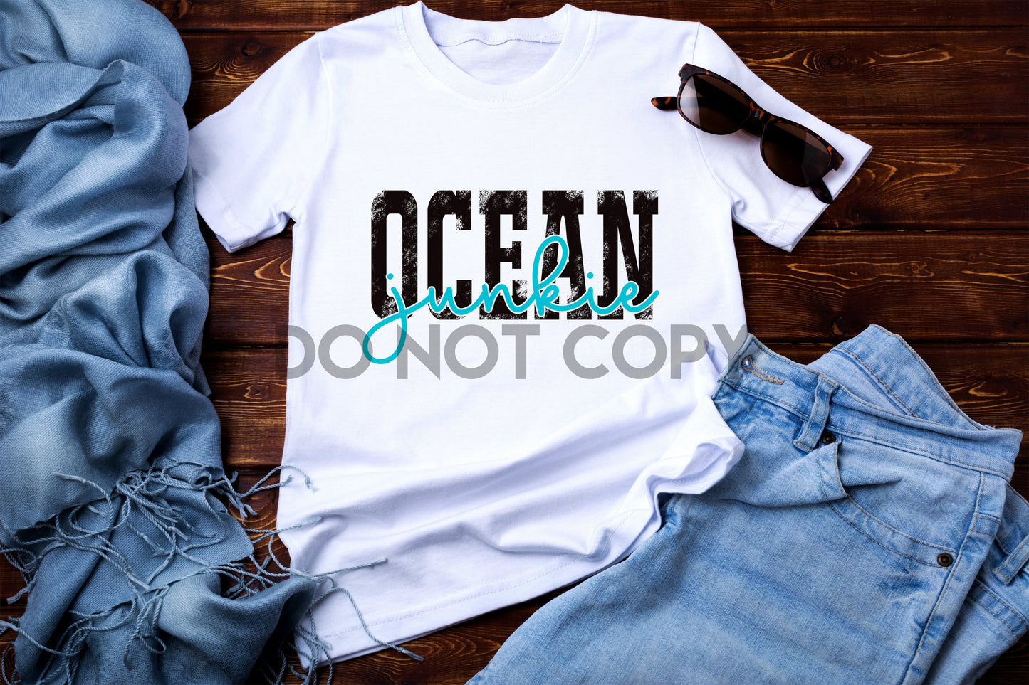 Distressed Ocean Junkie Dream Print or Sublimation Print