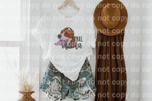 Pitbull Face Mama Sublimation Print