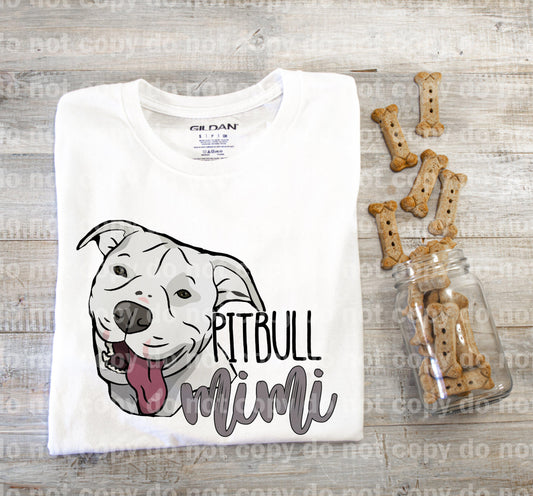 Pitbull Face Mimi Sublimation Print