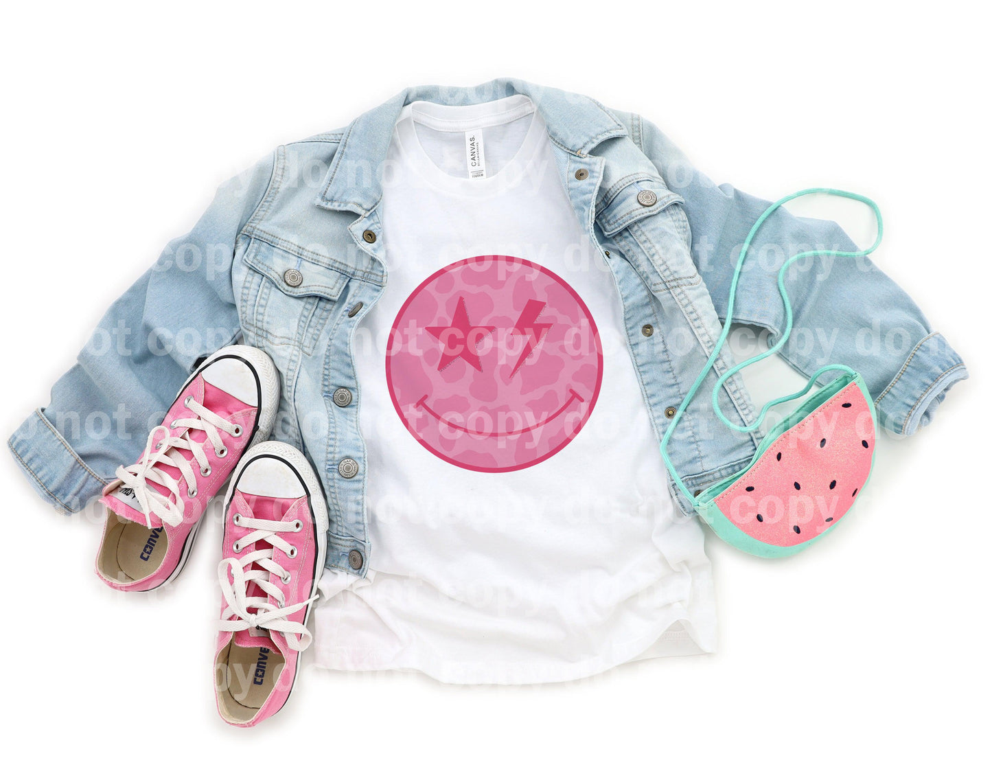 Estampado vaca rosa Cara feliz Estampado sublimación