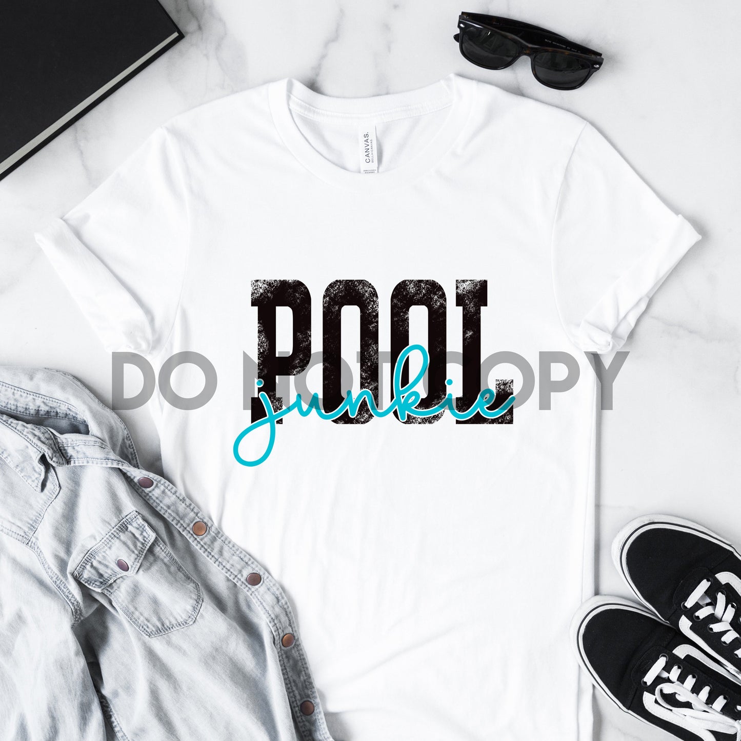 Distressed Pool Junkie Dream Print or Sublimation Print