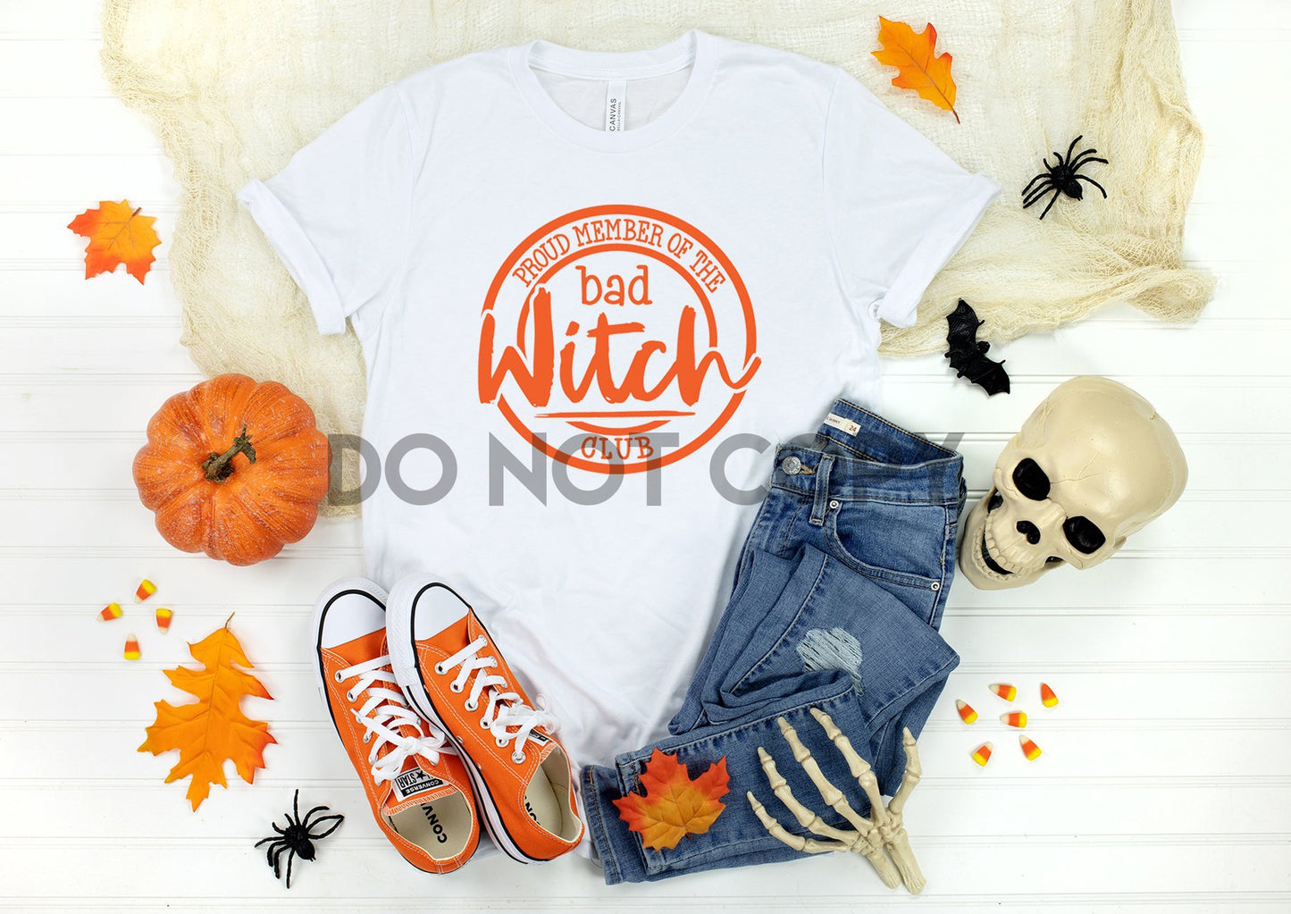 Proud Member of the Bad Witch Club Orange Sublimation Print