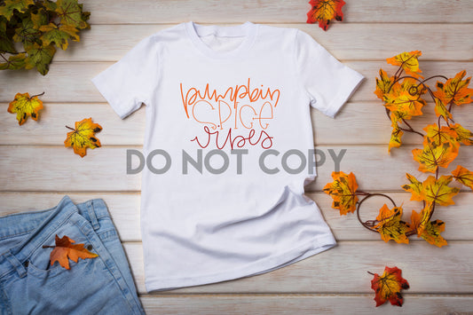 Pumpkin Spice Vibes Sublimation Print