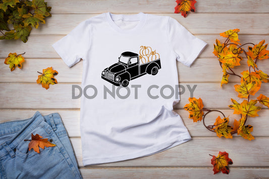 Pumpkin Truck Sublimation print