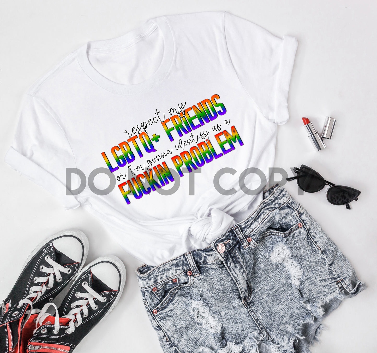 Respeta a mis amigos LGBTQ o me identificaré como una maldita impresión de sublimación problemática