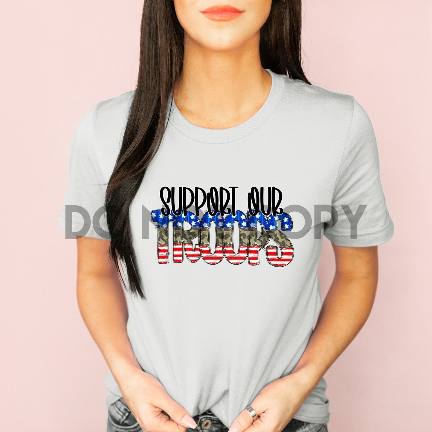 Support our Troops USA Flag Dream Print or Sublimation Print
