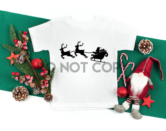 Santa Sleigh Sublimation print