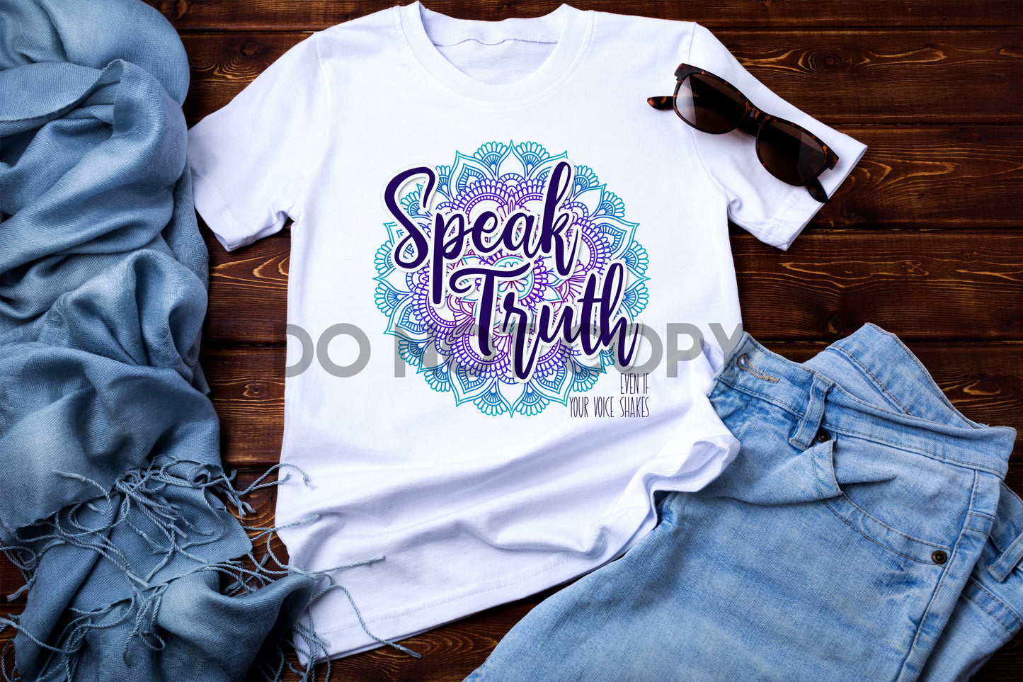 Speak Truth Even If Your Voice Shakes Sublimation print