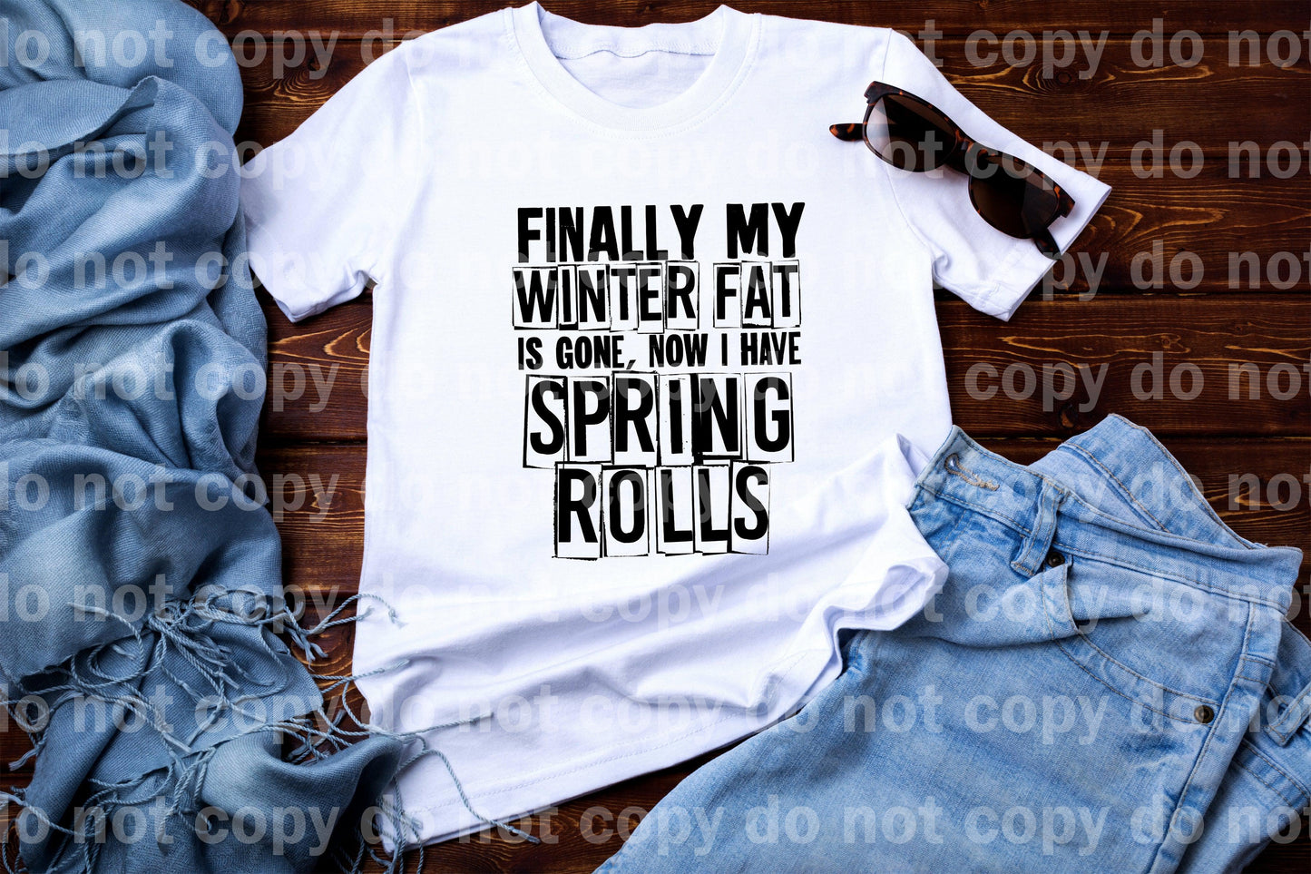 Finalmente se me acabó la grasa del invierno, ahora tengo la impresión por sublimación de rollitos de primavera